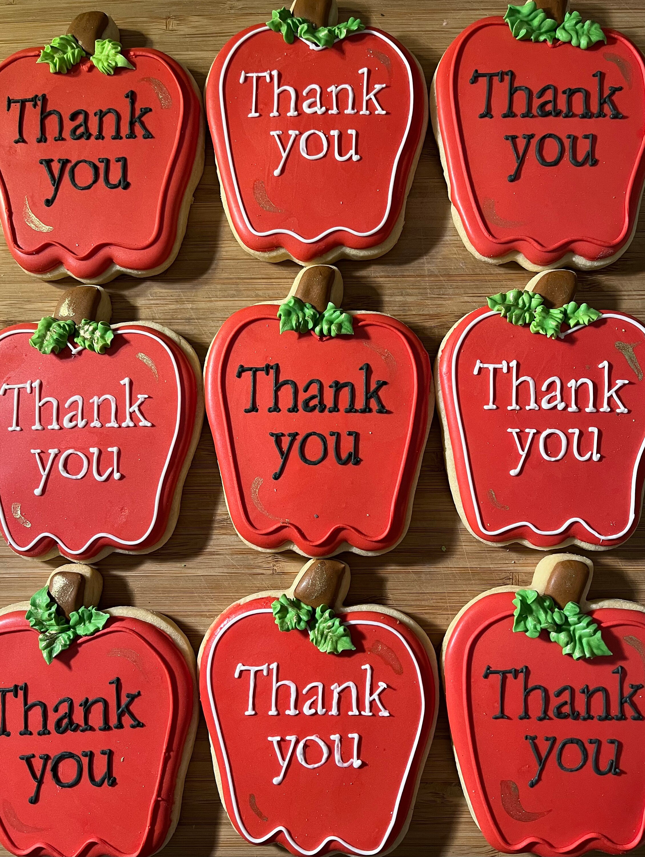 Decorated Apple Sugar Cookies Teacher Gifts Fall Cookies - Etsy Hong Kong