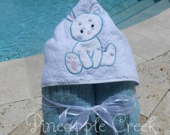 Baby Bunny Hooded Towel MONOGRAM INCLUDED