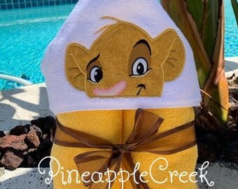 lion king baby towel