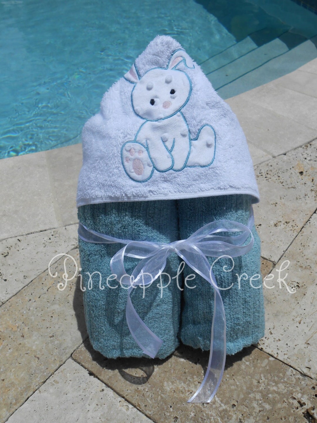 Baby Bunny Hooded Towel MONOGRAM INCLUDED - Etsy