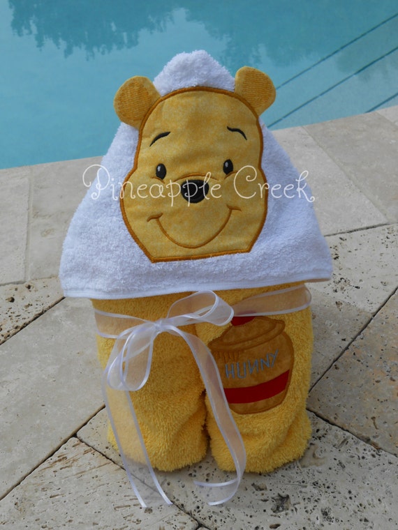 winnie the pooh hooded towel