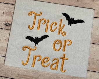 トリックオアトリート刺繍デザイン、トリックオアトリート刺繍、トリックオアトリートデザイン、ハロウィーン刺繍デザイン、ハロウィーン刺繍、秋