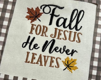 Fall for Jesus embroidery design,fall embroidery design,fall for jesus embroidery,fall embroidery