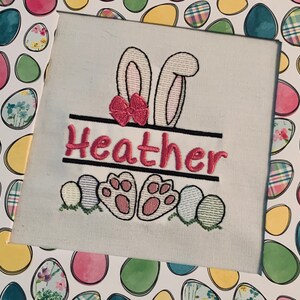 easter bunny nameplate sketch embroidery design,bunny nameplate embroidery design,bunny sketch embroidery,baby bunny nameplate embroidery