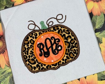 Diseño de apliques de monograma de calabaza, apliques de monograma de calabaza, diseño de monograma de calabaza, diseño de apliques de calabaza, diseño de calabaza, apliques para niños,