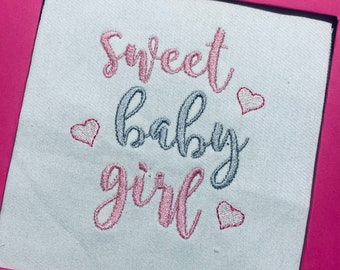 Sweet Baby Girl Embroidery Design,Sweet Baby Girl embroidery,baby girl embroidery design,baby girl embroidery design,baby embroidery