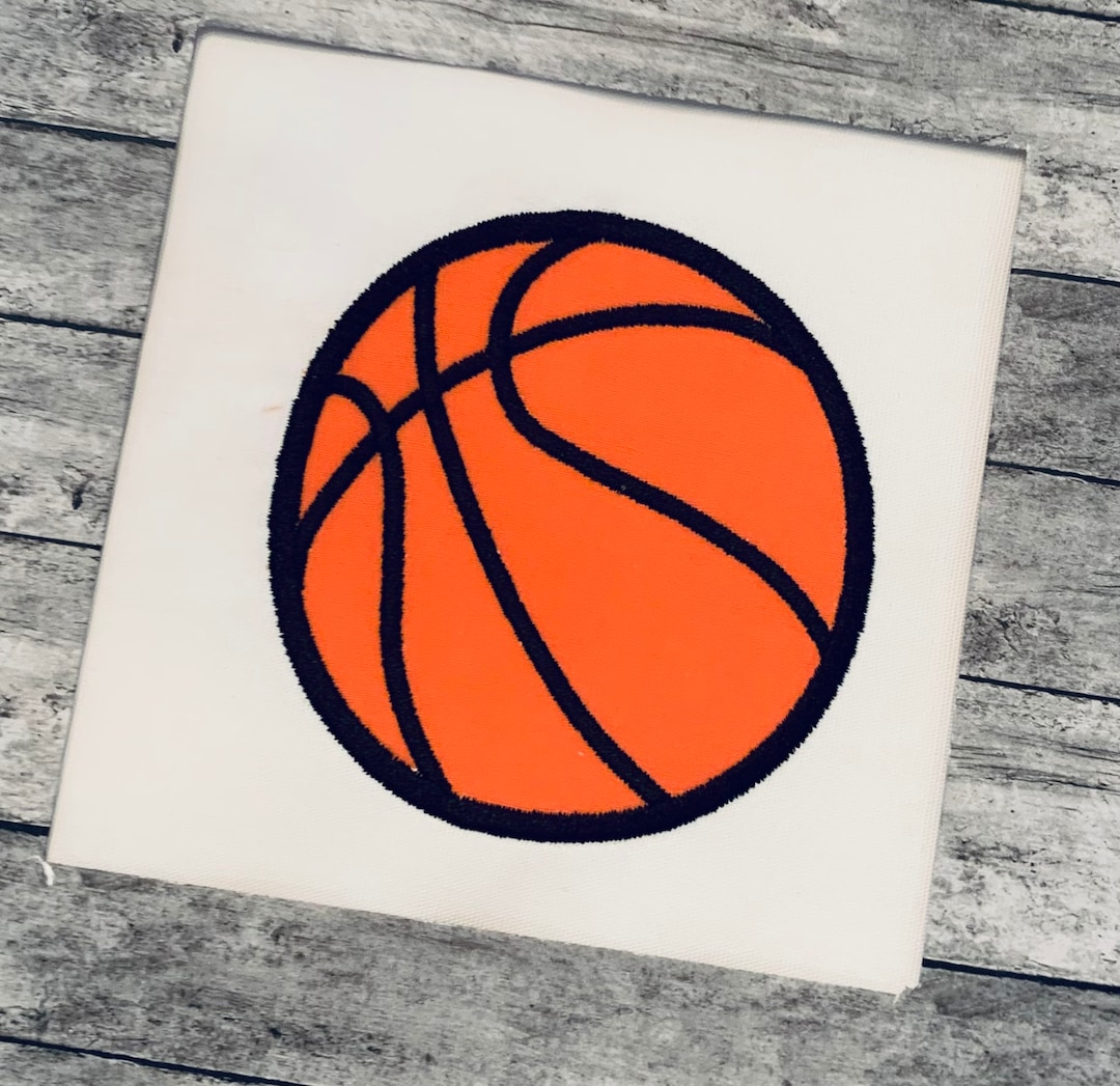 Basketball Applique Designbasketball Applique (Download Now) Etsy