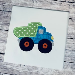 Dump Truck Applique Design, dump truck applique, vrachtwagen applique, kids applique