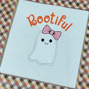Bootiful Applique Design, Ghost girl applique design,ghost applique,ghost girl applique, Bootiful applique