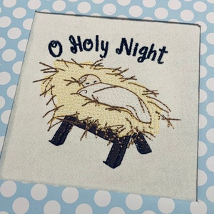 Krippe Skizze Stickerei Design, Krippe Skizze Stickerei, Krippe Stickerei, Krippe Design, Baby Jesus Krippe Stickerei, Weihnachtsstickerei