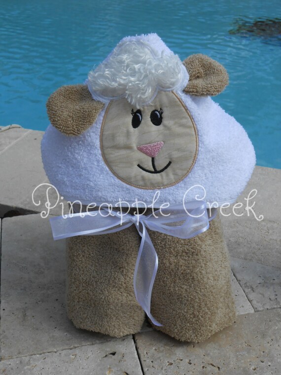 lamb hooded towel