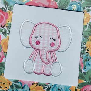 Schläfriger Elefant Applikation Design,Elefant Applikation Design,Elefant Design,Elefant Applikation,Elefant Mädchen Applikation