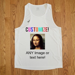 Men&#39;s Custom Running Singlet - Custom Running Tanktop - Custom Running Shirt