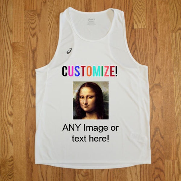 Men's Custom Running Singlet - Custom Running Tanktop - Custom Running Shirt