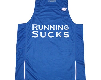 Camiseta de running para hombre "Correr es una mierda"