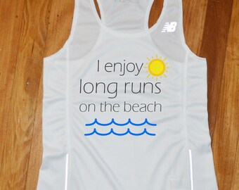 Long Runs on the Beach Running Jersey - Long Runs on the Beach Running Singlet - Long Runs on the Beach Running Tank Top