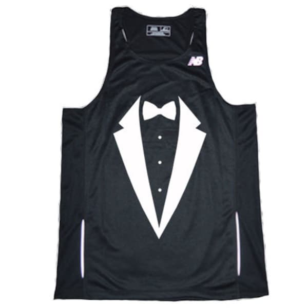 Tuxedo Men's Running Singlet Jersey