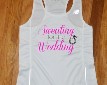 Sudoración para el jersey de boda - sudoración para la boda running singlet - sudoración para la boda corriendo Tank Top