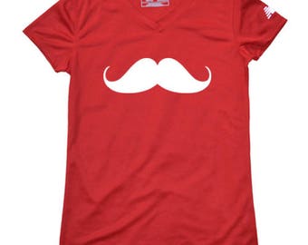 Camisa de running de bigote de mujer