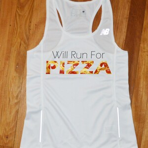 Will Run for Pizza Running Jersey - Will Run for Pizza Running Singlet - Will Run for Pizza Running Tank Top