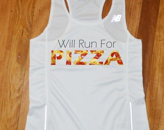 Will Run for Pizza Running Jersey - Will Run for Pizza Running Singlet - Will Run for Pizza Running Tank Top