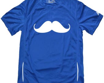 Camiseta de running con bigote para hombre