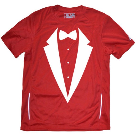 tuxedo running shirt