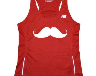 Camiseta de running para mujer de bigote
