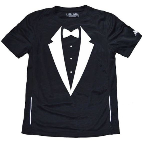 tuxedo running shirt