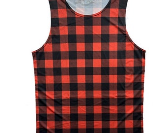 Jersey para correr con estampado de franela para hombre