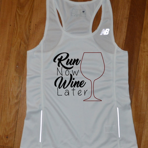 Run Now Wine Later Running Jersey - Run Now Wine Later Running Singlet - Run Now Wine Later Running Tank Top