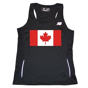 Canadian Flag Women&#39;s Running Jersey