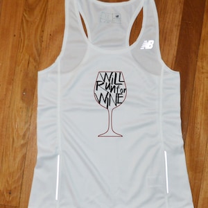 Zal rennen voor wijn running jersey - zal rennen voor wijn running singlet - zal rennen voor wijn running tanktop