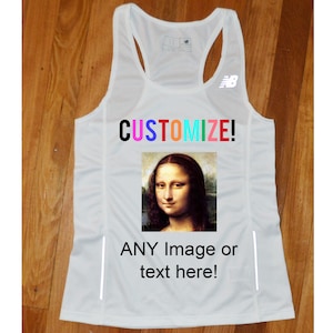 Women&#39;s Custom Running Singlet - Custom Running Tanktop - Custom Running Shirt
