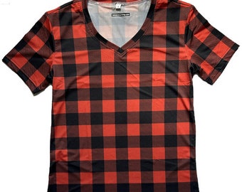 Camisa de correr de franela para mujer