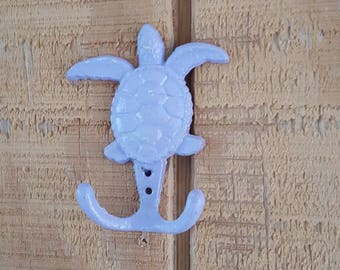 Sea Turtle Hook, turtle hook, Island Decor, Ocean Decor, Seaside Decor, Tropical Decor, WALL Decor, Cast Iron Hooks, Towel Hook, Pool Hook