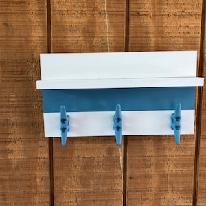 Nautical Decor, Nautical Shelf, Nautical Hooks,  Towel Rack, Nautical Bathroom, Nautical Nursery, Nautical, Nautical Shelf, Coastal Decor