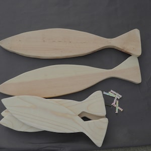 Wooden Fish - DIY Fish - Do It Yourself Fish Decor - DIY Nautical Nursery Decor - Nautical Decor - Fisherman Decor - Cabin Decor - DIY Decor