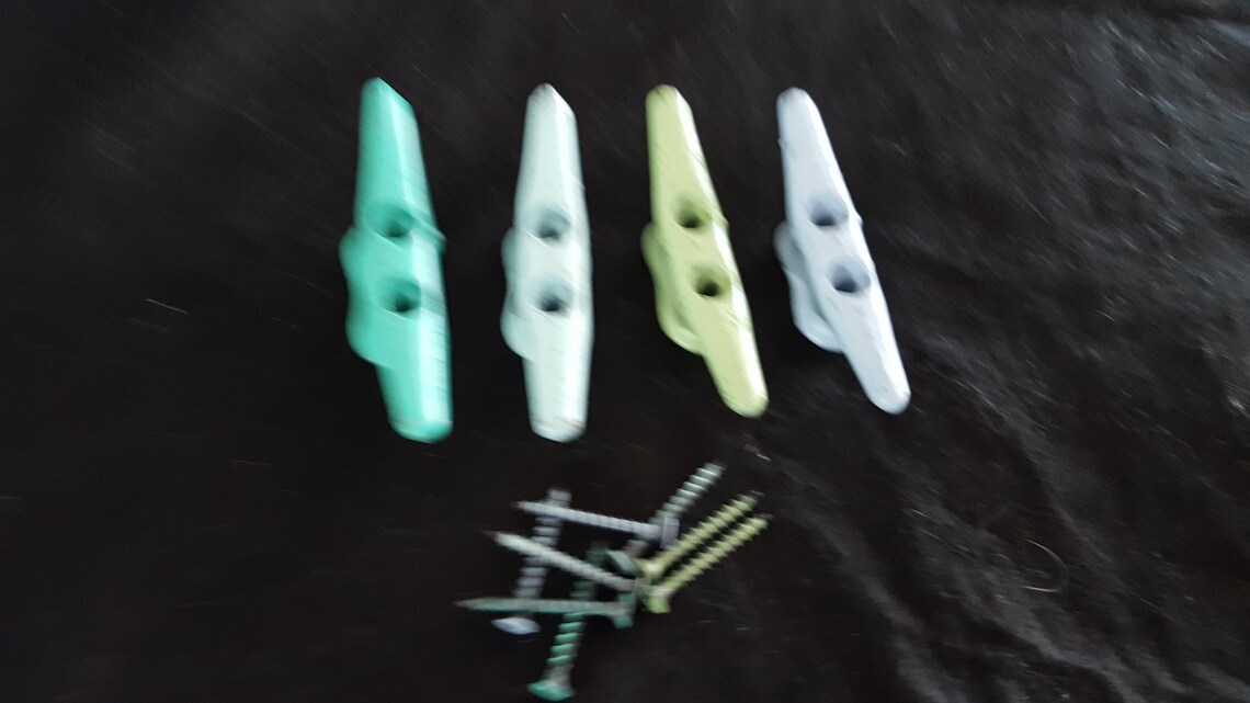 TWO 4 Distressed Boat Cleats Drawer Pull Dock Cleat Etsy