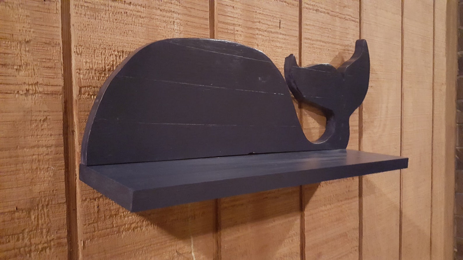 Whale Shelf, Nautical Shelf, Nautical Nursery Shelf, Hanging Shelf, Floating Shelf, Shelving