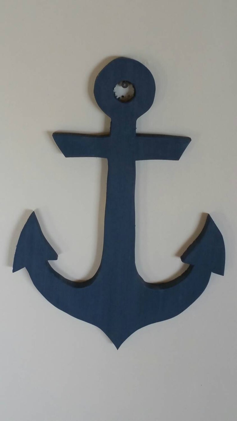 Anchor Anchor Decor Anchor Wall Hanging Wooden Nautical Etsy