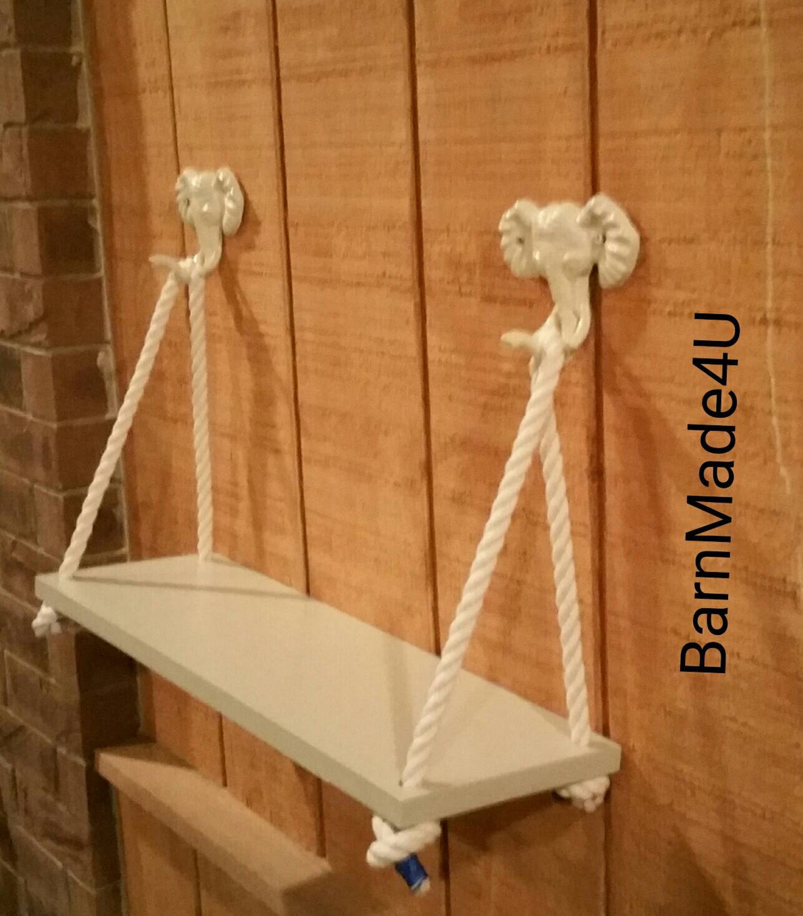 Safari Nursery Shelf Elephant Shelf Jungle Nursery Swing Rope Etsy