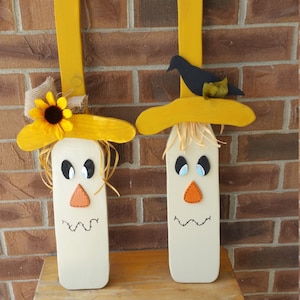 Pair of Scarecrow Oars / Fall / Autumn / Halloween / Thanksgiving / Decor