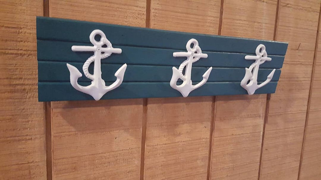 Anchor Coat Rack / Nautical Nursery / Nautical Bathroom / Lake House / Anchor Towel Rack / Pool