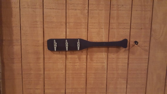 Oar With 3 Boat Cleats Decor Oar Cleat Towel Hook Boat Etsy