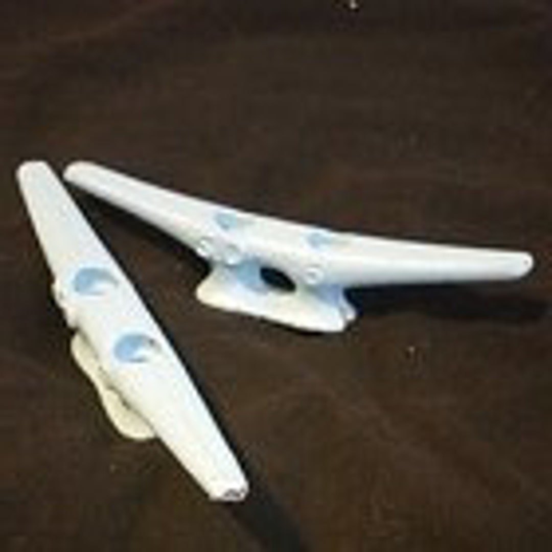 Boat Cleats 6 TWO, Nautical Drawer Pull, Curtain Tie Back, Nautical