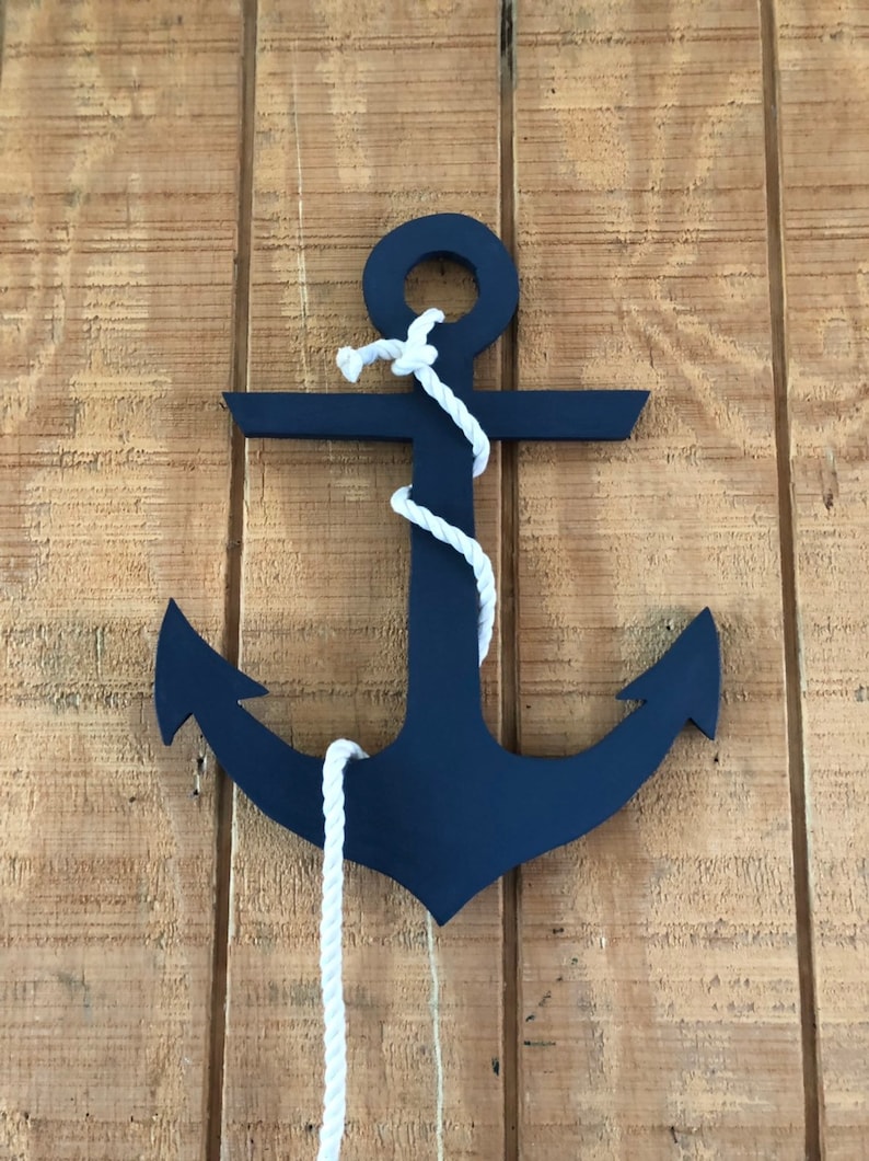 Wooden Nautical Anchor Anchor Decor Large Anchor Maritime Etsy
