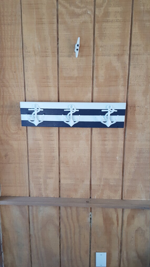 Items similar to Anchor Coat Rack / Nautical Nursery / Nautical Bathroom / Lake House / Anchor
