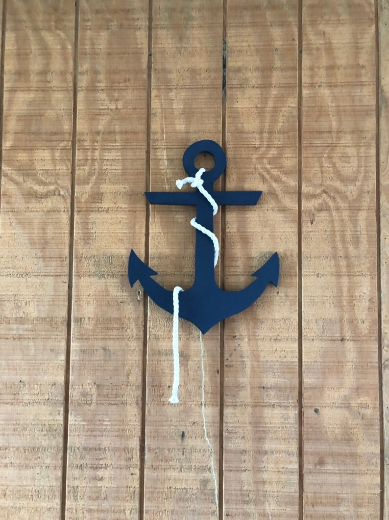 Wooden Nautical Anchor Anchor Decor Large Anchor Maritime Etsy