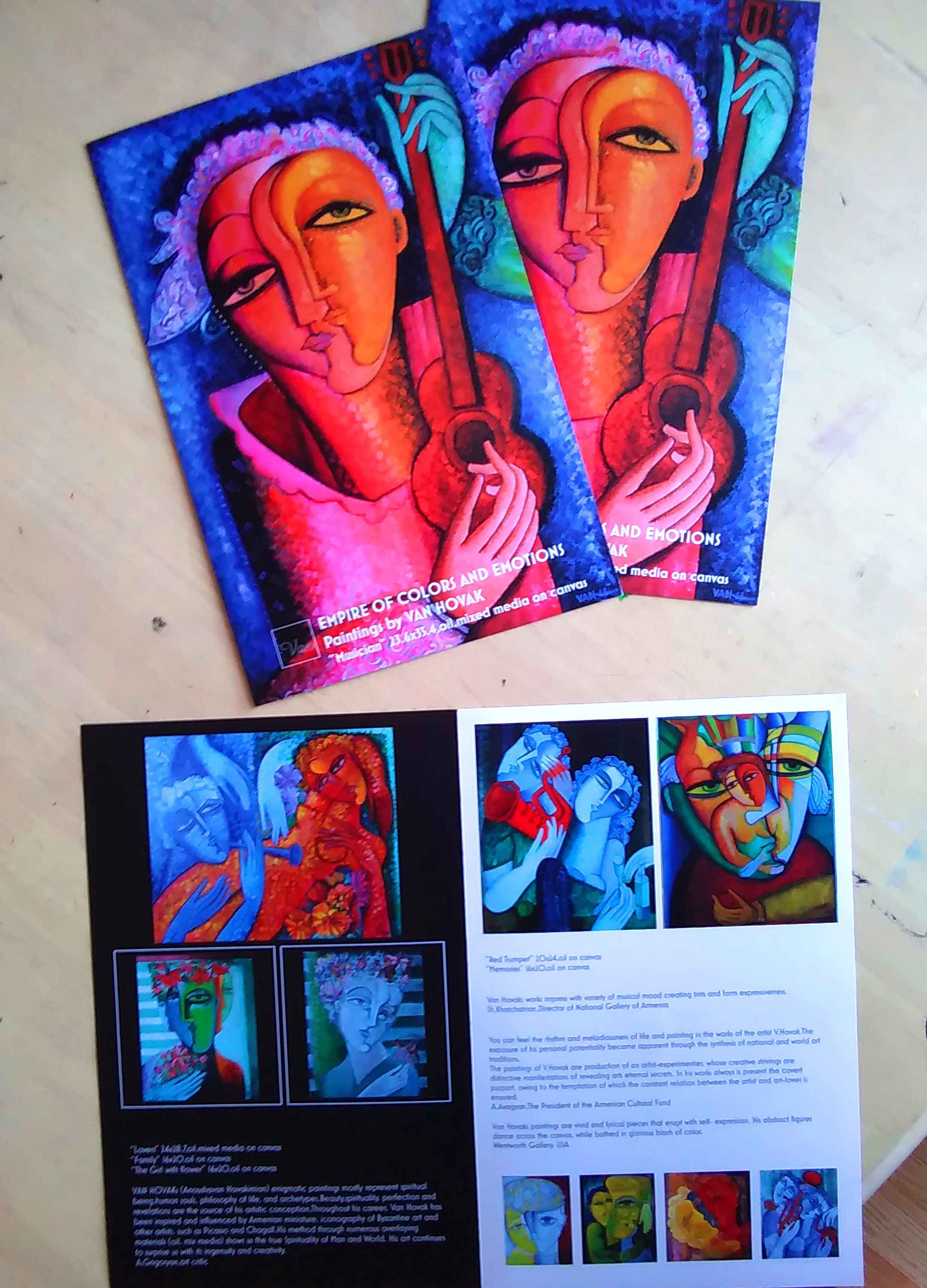 Large Painting Love Couple Painting Cubist Guitar Picasso